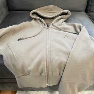 Oner active classic lounge cropped zip hoodie